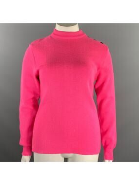 SAINT JAMES Size L Pink Wool Knitted Sailor Sweater Womens